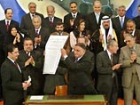 Свержение Саддама Хусейна, принятие новой конституции Ирака и рамочное соглашение о статусе американских войск являются большими успехами, которых удалось добиться в этой арабской стране Свержение Саддама Хусейна, принятие новой конституции Ирака и рамочное соглашение о статусе американских войск являются большими успехами, которых удалось добиться в этой арабской стране