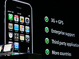 Официальные продажи iPhone 3G стартовали 11 июля прошлого года. Этот аппарат работает в мобильных сетях стандарта GSM третьего поколения 3G, которые обеспечивают на порядок большую скорость обмена данными