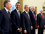 В Белом доме за закрытыми дверями собрались пять президентов США
