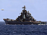В начале февраля "Петр Великий" (на фото) и "Адмирал Виноградов" возьмут курс на Аравийское море, где выполнят учебно-боевые задачи