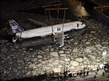 Самолет, приводнившийся на Гудзон, поднят со дна