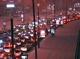 В Москве из-за загоревшейся на шоссе "Газели" образовалась крупная пробка