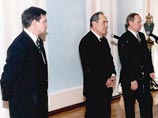 Ирек Муртазин, Минтимер Шаймиев и Владимир Путин Ирек Муртазин, Минтимер Шаймиев и Владимир Путин