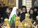 Выступая в Кремле на торжественном приеме Патриарх Кирилл напомнил, что идеальная модель церковно-государственных отношений еще с византийских времен характеризовалась симфонией в отношениях церковной и светской властей Выступая в Кремле на торжественном приеме Патриарх Кирилл напомнил, что идеальная модель церковно-государственных отношений еще с византийских времен характеризовалась симфонией в отношениях церковной и светской властей