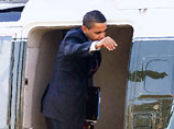 Обама не вписался в дверь вертолета, покидая Белый дом