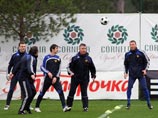 Тренировка сборной России по футбоу. Белек, февраль 2008 года Тренировка сборной России по футбоу. Белек, февраль 2008 года