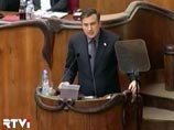 Его обращение, которое транслировалось по нескольким грузинским телеканалам, стало подготовкой к весенним акциям оппозиции, которая требует досрочных выборов президента и парламента