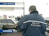 Массовое столкновение автомашин на Петербургском кольце
