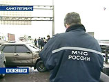 Массовое столкновение автомашин на Петербургском кольце Массовое столкновение автомашин на Петербургском кольце