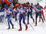 Российские лыжники остались без наград в командном спринте