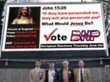 Британская националистическая партия использует образ Христа