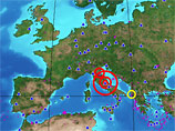 В центральной части Италии в ночь на понедельник и утром произошло мощное землетрясение. По данным итальянских сейсмологов, магнитуда подземных толчков достигала 6,3 балла по шкале Рихтера
