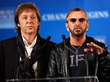 Бывшие участники легендарной группы The Beatles Пол Маккартни и Ринго Старр дали совместный благотворительный концерт в Нью-Йорке