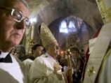 Латинский Патриарх Иерусалима совершает пасхальное богослужение