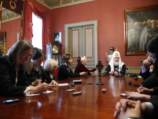Состоялась традиционная предпасхальная встреча предстоятеля РПЦ с журналистами