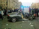 В Москве Ferrari на скорости 200 км/ч протаранил три иномарки