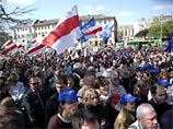 Белорусская оппозиция вышла в Минске на "Чернобыльский шлях" Белорусская оппозиция вышла в Минске на "Чернобыльский шлях"