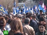 С 9 апреля в Тбилиси проходят массовые акции протеста с требованием отставки президента