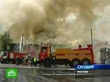 Второй крупный пожар в центре Москвы: на Смоленской горит развлекательный центр