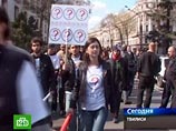 Число оппозиционеров, митингующих в Тбилиси, сокращается. Лидеры недовольны