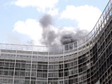 Возгорание произошло в понедельник в штаб-квартире Еврокомиссии в Брюсселе