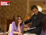 Журналисты подслушали, как жена подбадривает Саркози: "Смелее, детка!"