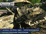 В крупном ДТП под Нижним Новгородом погибли семь человек