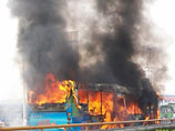 В Китае дотла сгорел автобус: 24 погибших, 42 раненых