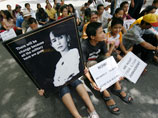 "Нобелевская" оппозиционерка Мьянмы встретила под домашним арестом свой 64-й день рождения