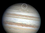 Около южного полюса Юпитера появилось черное пятно