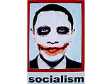 В канун дня рождения Обамы неизвестные изобразили его в виде злодея Джокера