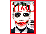 В канун дня рождения Обамы неизвестные изобразили его в виде злодея Джокера