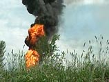 Пожар на газовой скважине в Волгоградской области - кто-то поджег конденсат