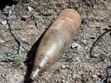 Произошел взрыв 152-мм артиллерийского снаряда времен Великой Отечественной войны