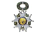 Орден Почетного легиона (Ordre national de la Legion d'honneur) - высшая награда Франции, присуждаемая Президентом республики за выдающиеся военные или гражданские заслуги. Учрежден Наполеоном Бонапартом в 1802 году