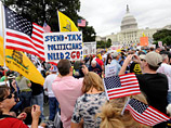 Участники массового шествия в Вашингтоне осудили реформу здравоохранения, предложенную главой Белого дома