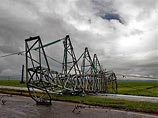 На окраине Карабулака взорвана опора ЛЭП На окраине Карабулака взорвана опора ЛЭП