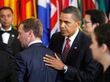 Президент РФ Дмитрий Медведев и президент США Барак Обама, 23 сентября 2009 года Президент РФ Дмитрий Медведев и президент США Барак Обама, 23 сентября 2009 года