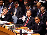 Председательствующий на заседании Совбеза президент США Барак Обама назвал принятую резолюцию "исторической"