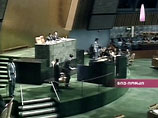 Президент Грузии Михаил Саакашвили в четверг выступил на сессии Генассамблеи ООН лидеров разных стран