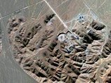 Спутниковый снимок иранского ядерного объекта вблизи города Кум