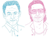 Николя Саркози и Боно