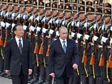 Путин находится в Пекине с рабочим визитом. На главной площади китайской столицы в честь приезда российского гостя дали залпы из пушек