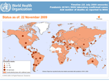Смертность от "свиного" гриппа, данные на 22 ноября 2009 года