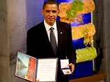 Президент США Барак Обама принял в Осло присужденную ему Нобелевскую премию мира