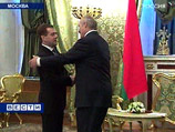 Президенты России и Белоруссии Дмитрий Медведев и Александр Лукашенко встретились по случаю десятой годовщины подписания Договора о создании Союзного государства