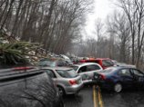 В американском штате Коннектикут столкнулись более 50 автомашин: ранены 46 человек