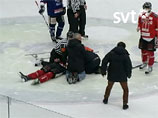 Шведский арбитр спас хоккеиста, у которого во время игры отказало сердце (ВИДЕО)