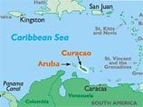 Аруба и Кюрасао расположены примерно в 80 км от побережья Венесуэлы
