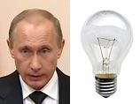 "В сугубо техническом плане придать Путину комичный вид - не то чтобы непосильная задача. Его голова немного напоминает электролампочку, а веки у него набрякшие, точно он недавно читал досье на вас", - цитирует InoPressa.ru публикацию газеты